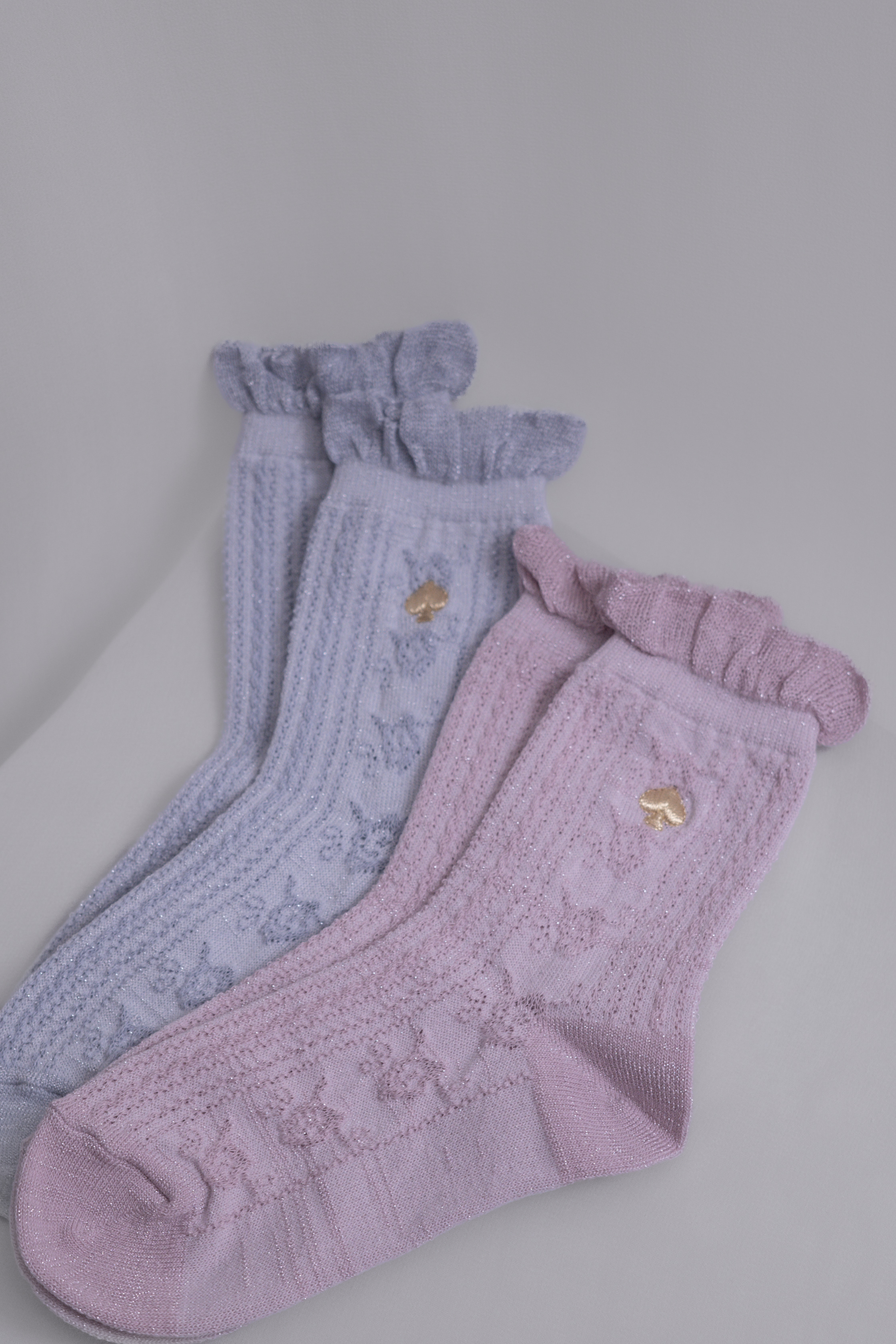KATE SPADE ⟡ 捲捲麻花襪