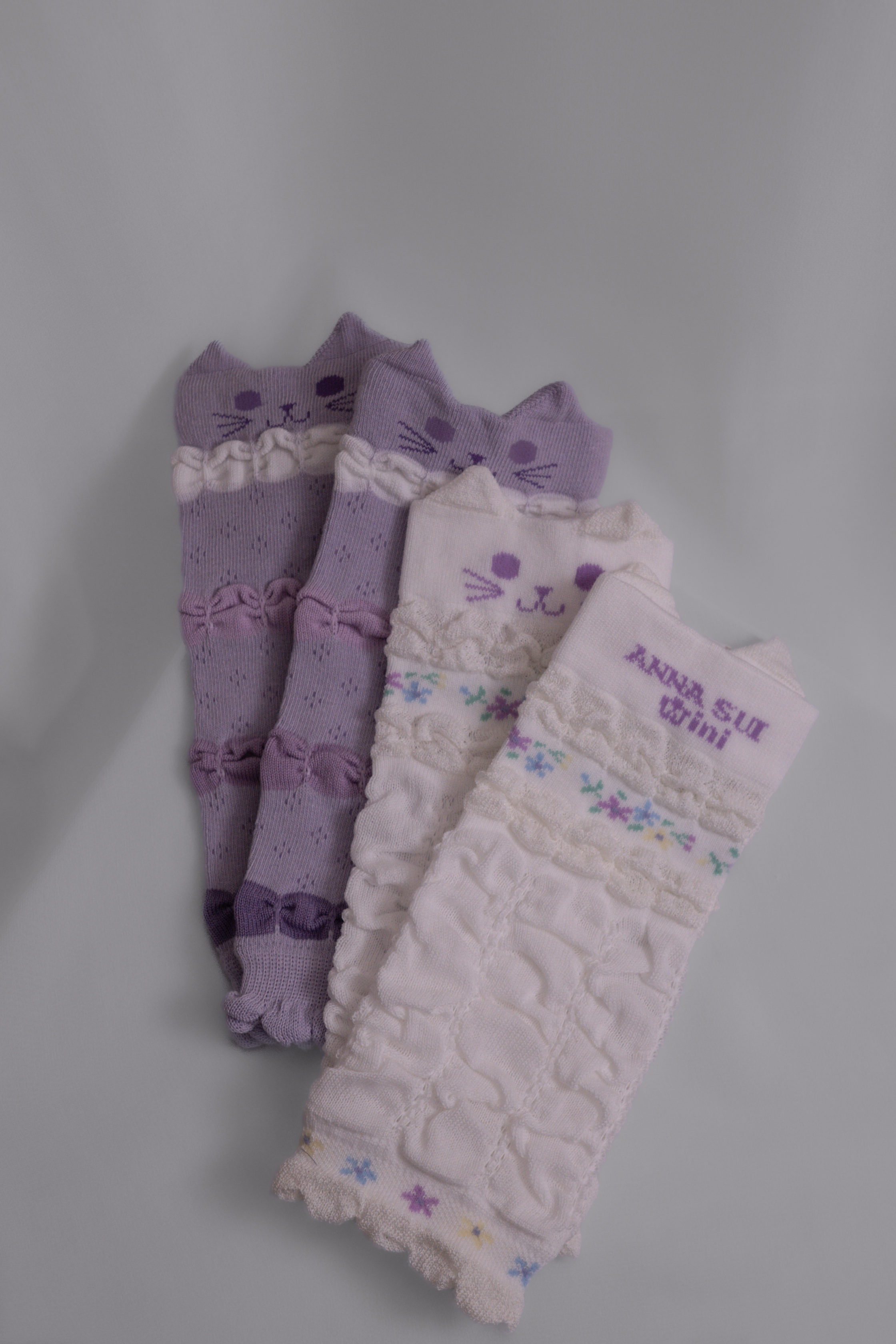 ANNA SUI ⟡ 疊疊喵泡泡襪套